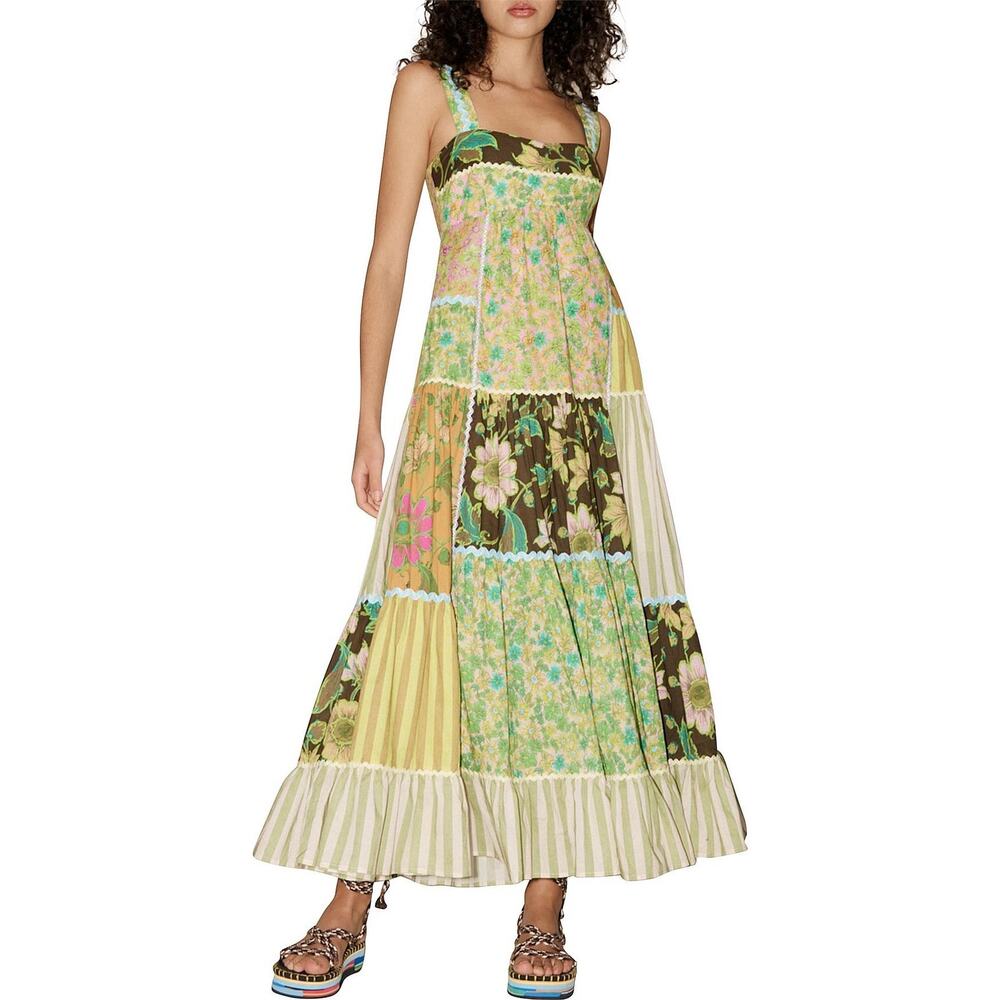 Almais Patchwork Midi Length Dress - image 1